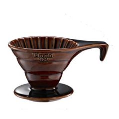 Tiamo V02 dripper cerámico para café marrón - pour over