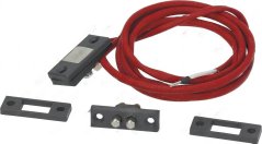 Kabelassemblée mat magnéitesche Kontakt, roudem Kabel a Montageplättercher Kabelassemblée mat magnéitesche Kontakt, roudem Kabel a Montageplättercher