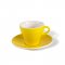 ClubHouse csésze és csészealj Gardenia, 65 ml, sárga