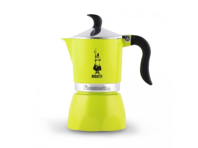 Cafetera moka en color lima
