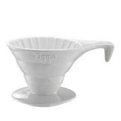 Tiamo dripper de cerámica para café V02 blanco - filtro pour over