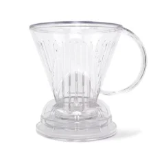 Plastic Clever dripper L with a capacity of 530 ml in a clear design, able to brew up to 3 cups of coffee.