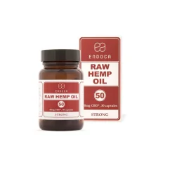 Cápsulas RAW de CBD da Endoca 15%, 1500 mg.