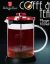 Frenchpress Burgundy od Berlingerhaus s objemom 800 ml, vyrobený z plastu.