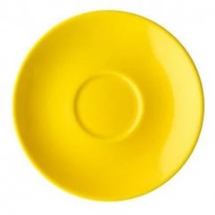 Žltý porcelánový tanier Origami.