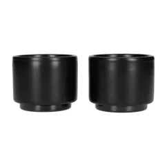 Black Fellow Monty espresso cups, 90 ml, pack of 2, perfect for ristretto lovers.