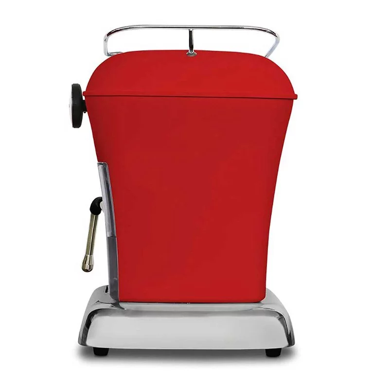 Ascaso Dream ONE Love Red karos kávéfőző, ideális kapucsínók készítéséhez, otthoni használatra.