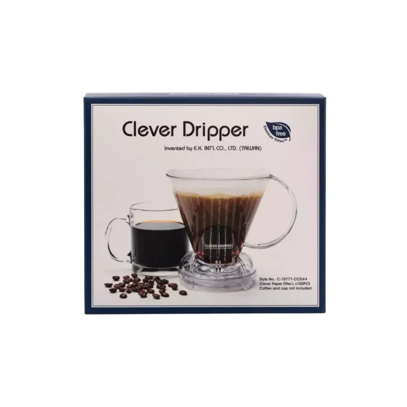 Clever dripper plastový v čiernej farbe s objemom 500 ml je ideálnou voľbou na prípravu chutnej kávy. Súčasťou balenia sú aj filtre pre pohodlné použitie.