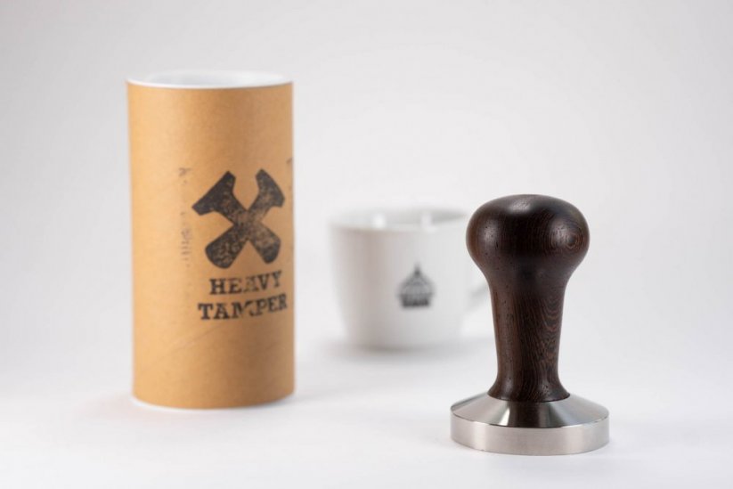 58 mm-es nehéz Tamper a Cup Spa kávéval