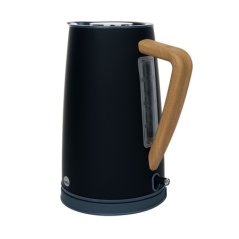 Wilfa Spring Kettle Black - elektrická konvice 1,7l s dřevěnou rukojetí