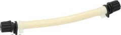Santoprene-Schlauch ø 6x10 mm, gebogene semiduerchlässege Schlauch mat schwaarze Schraufenner op béide Säiten. Santoprene-Schlauch ø 6x10 mm, gebogene semiduerchlässege Schlauch mat schwaarze Schraufenner op béide Säiten.