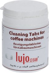 Wäiss Dose mat Botzpastillen Lujo (100×2,0 g) mat enger Beschriftung um ënneschten Deel an engem Schraufdeckel. Wäiss Dose mat Botzpastillen Lujo (100×2,0 g) mat enger Beschriftung um ënneschten Deel an engem Schraufdeckel.