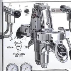 Detail of the E61 head on the Bezzera Magica S PID coffee machine