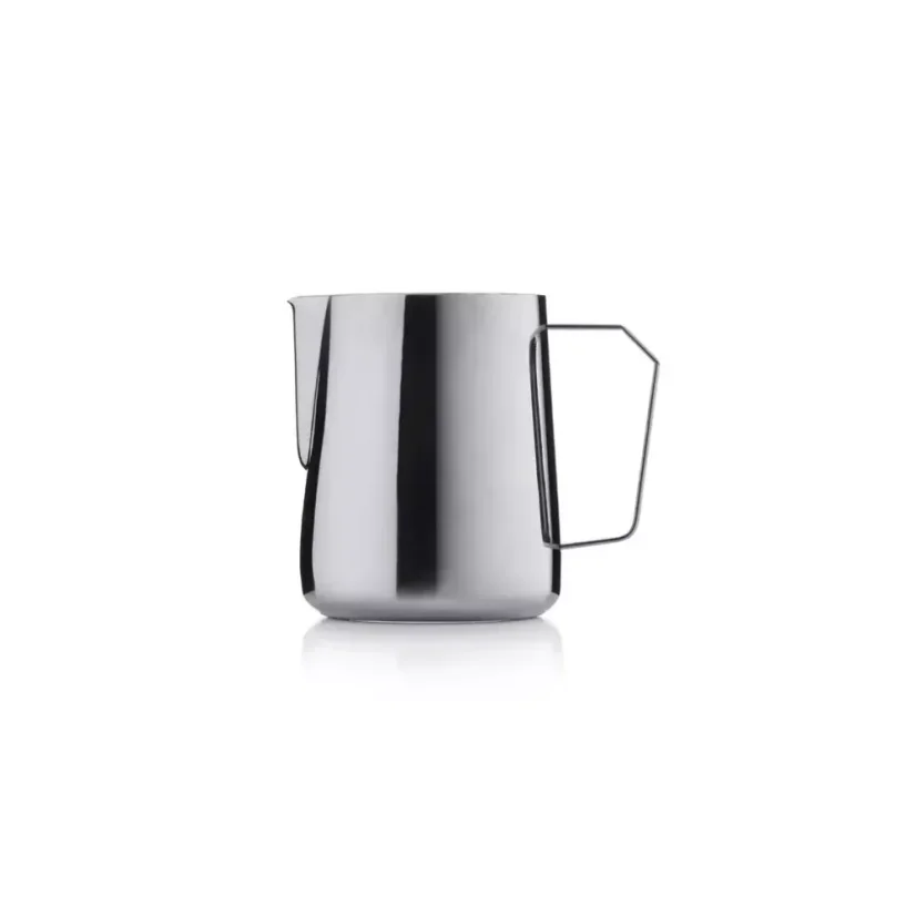 Bouilloire à lait professionnelle Barista & Co Pro en finition noire. Capacité de 400 ml.