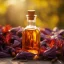 Glass bottle with 10 ml of 100% natural Kumkumadi essential oil, intended for stress relief.