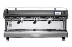 Professional lever coffee machine Nuova Simonelli Aurelia Wave UX 2GR in titanium gray color.