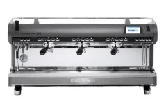 Cafetera profesional de palanca Nuova Simonelli Aurelia Wave UX 2GR en color gris titanio.