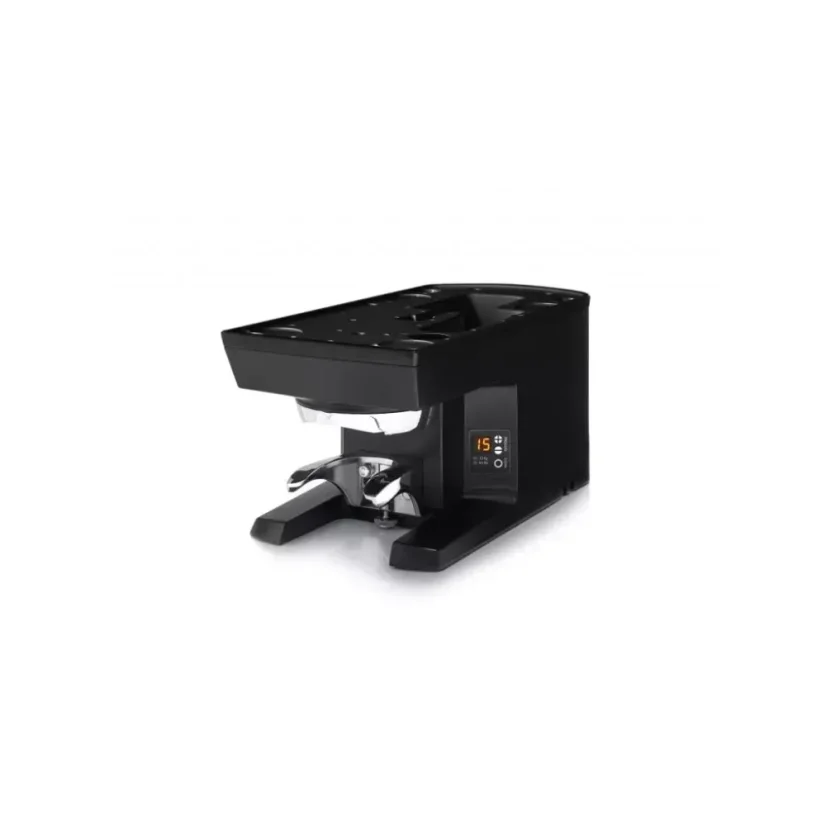 Automatikus tamper Puqpress M2 58,3 mm fekete színben, kompatibilis a Rocket Espresso Appartamento kávéfőzővel.