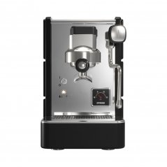 The front of the Stone Espresso Plus lever coffee machine in black.