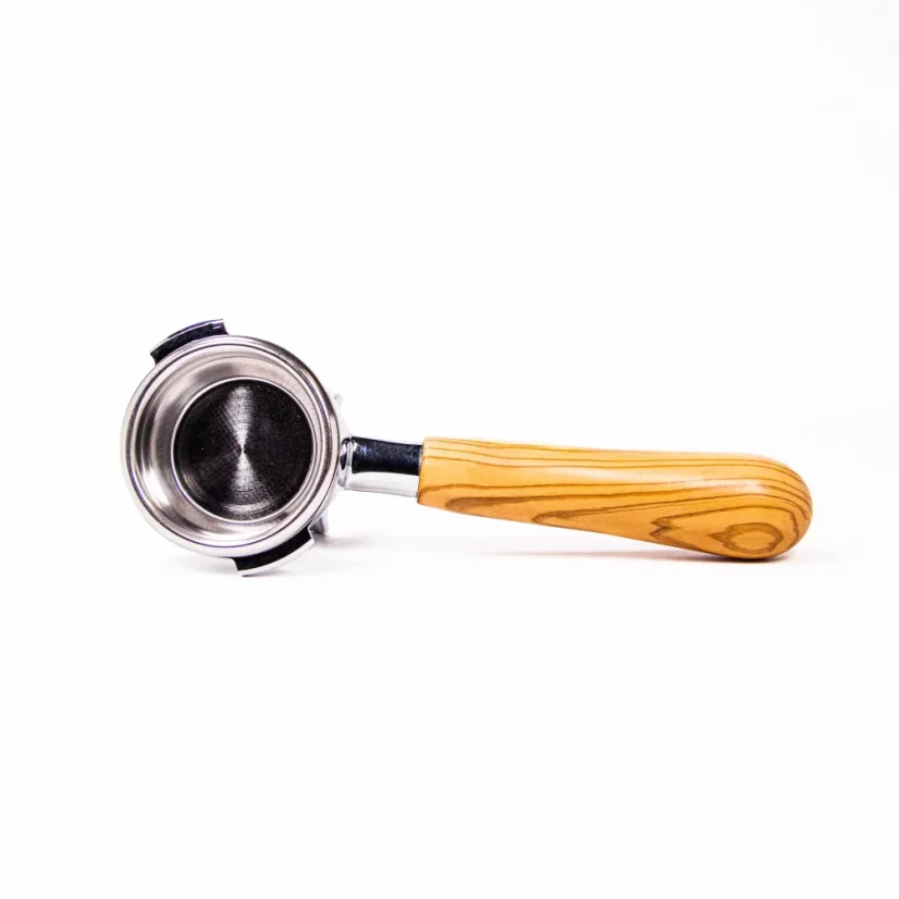 Portafilter Heavy Tamper double 58 mm s drevenou rukoväťou z javora, kompatibilný s kávovarmi Nuova Simonelli.