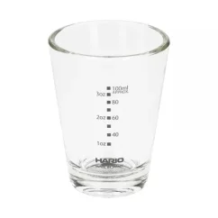 Glass lungo cup Hario Espresso Shot with a capacity of 140 ml in a clear design.