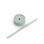 Gobelet isotherme avec paille pour boissons froides en couleur menthe.