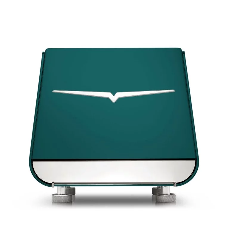 Profesionálny pákový kávovar Victoria Arduino Eagle One Prima vo farbe Cappellini Green s manometrom pre presné meranie tlaku.