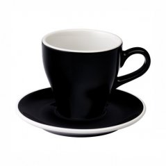 Loveramics Tulip - Cup and saucer - Cafe Latte 280 ml - Black
