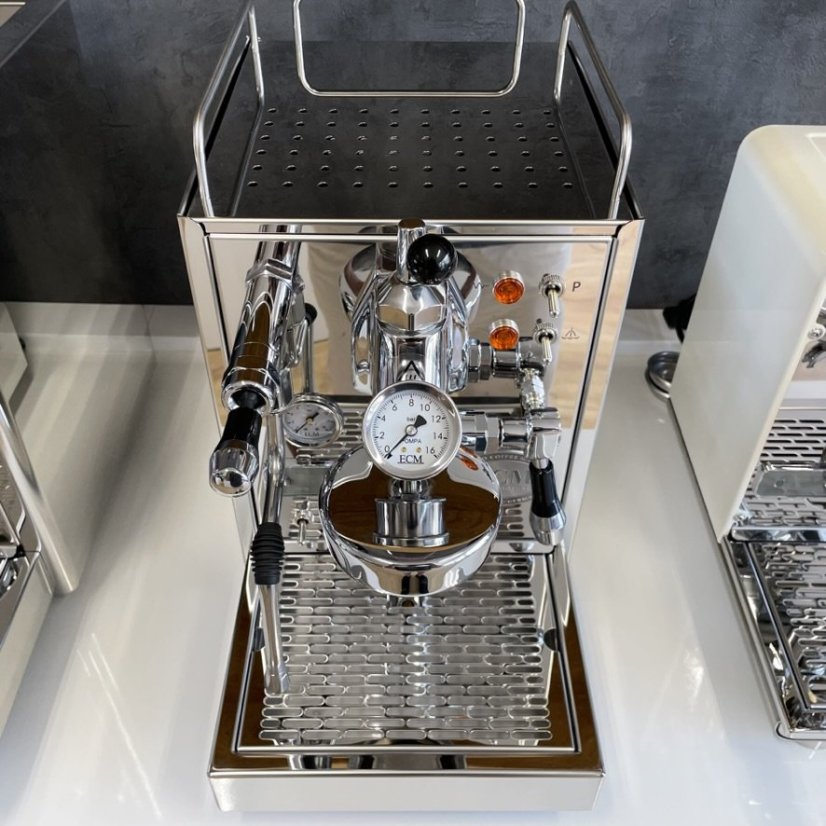 ECM Mechanika V Slim, home lever espresso machine capable of making hot milk, by ECM.