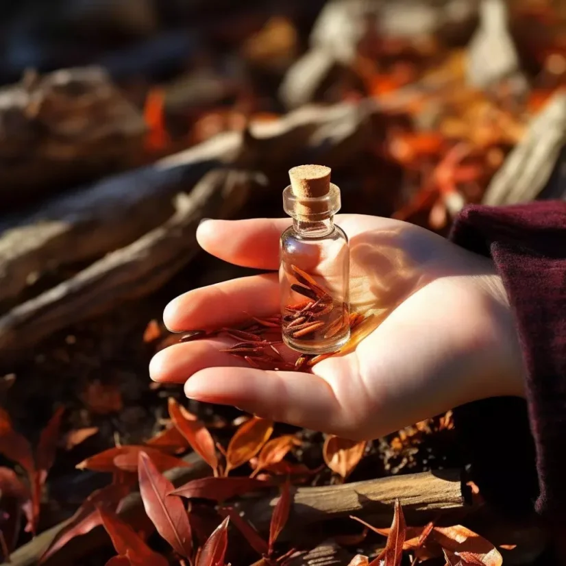 Flacon d'huile essentielle Palo Santo de Pěstík, volume 10 ml, idéal pour une utilisation lors de la méditation et pour l'aromathérapie 100 % naturelle.