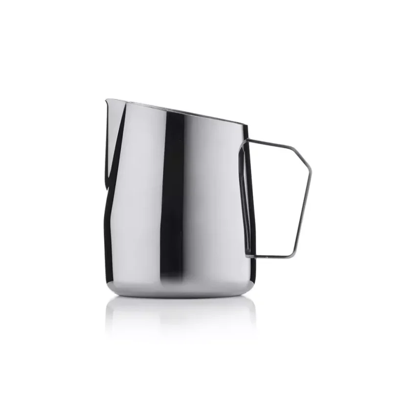 Nerezová konvička na šľahanie mlieka od Barista a Co In Milk Pitcher 420ml v čiernom prevedení