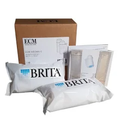 Water filters for ECM coffee machine water treatment.