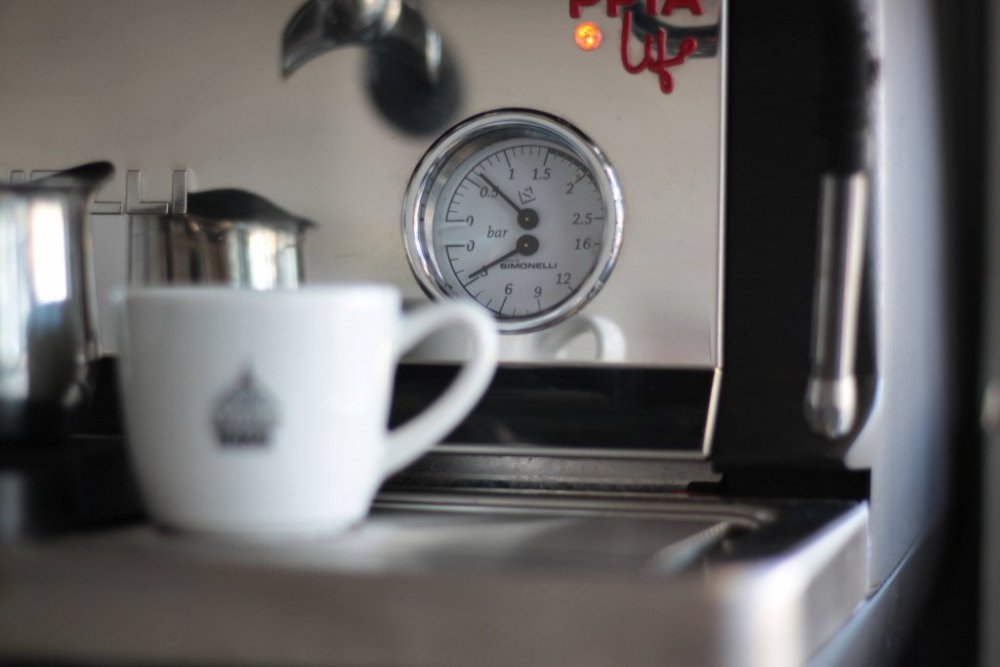 Preinfusion of espresso Green Plantation