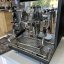 ECM Synchronika anthracite, a grey lever espresso machine, ideal for home use.