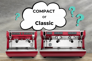 Máquina de café clásica frente a compacta