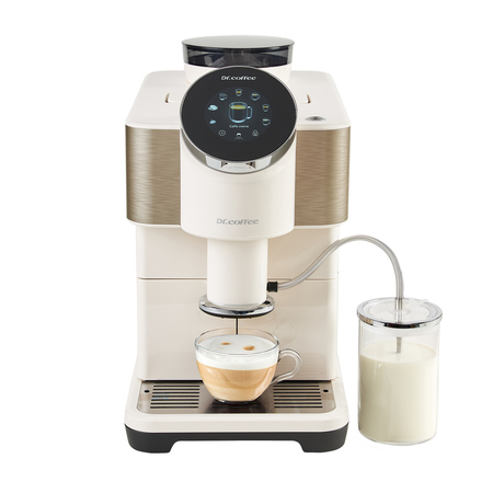Dr. Coffee H2 White - Cafetière automatique avec moulin et écran