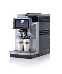 Saeco Magic M2 automatic coffee machine for cappuccino preparation.