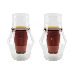 Dve poháre Kruve EQ Glass Set Inspire s objemom 150 ml ideálne na filtrovanú kávu.