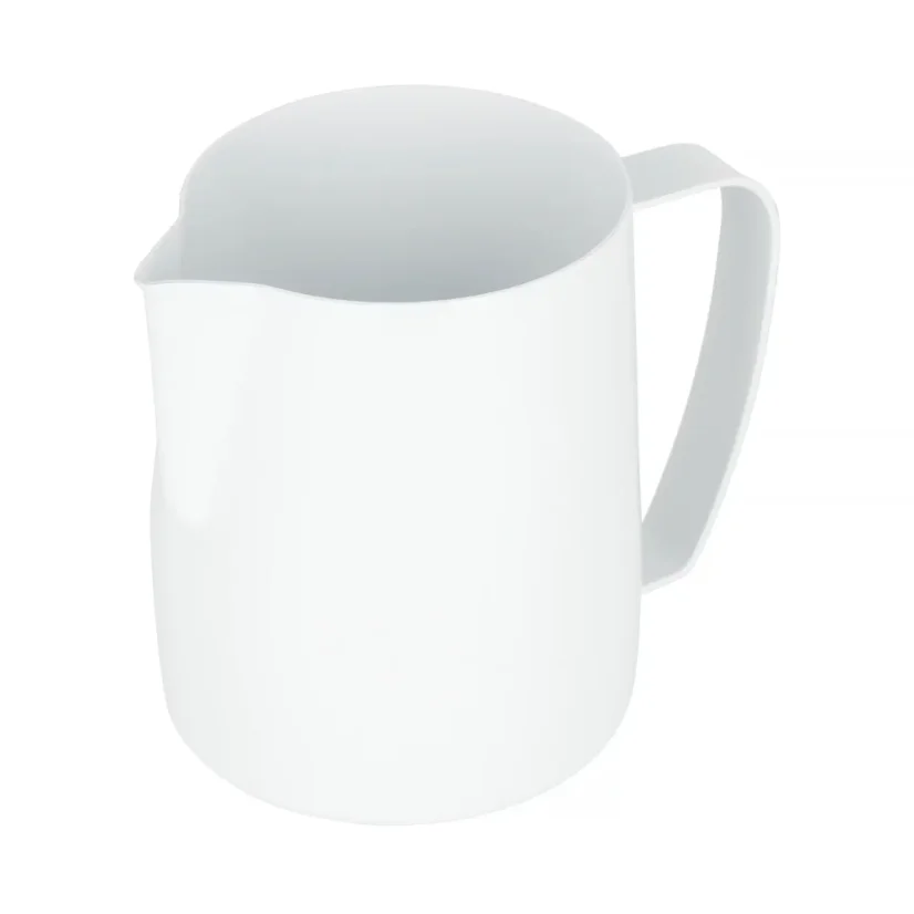Bouilleuse blanche pour le lait d'une capacité de 350 ml.
