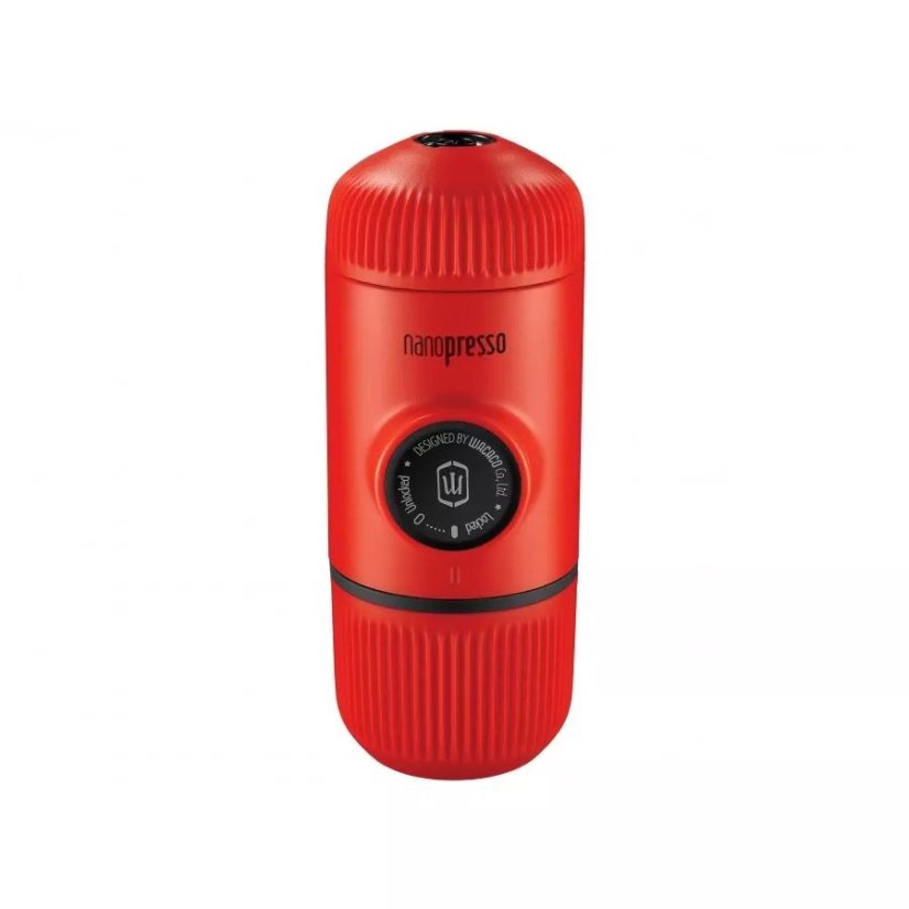 Wacaco Nanopresso di colore rosso.