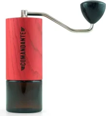 Manual coffee grinder Comandante C40 MK3 Nitro Blade Red Sonja with conical burrs.