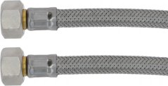 Flexibele geflochtene Schlauch mat Iwwerworfmutteren un béide Enner Flexibele geflochtene Schlauch mat Iwwerworfmutteren un béide Enner