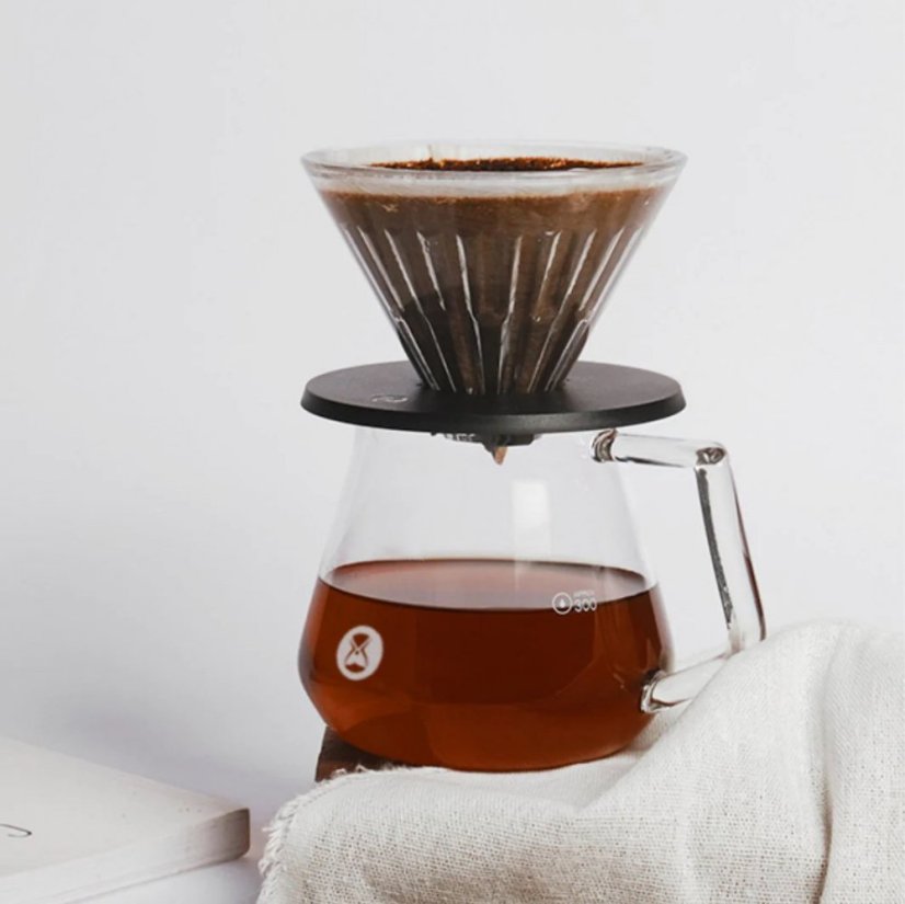 Timemore Crystal Eye Brewer Set - sklenený dripper+server 02