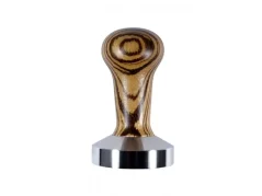 Hand tamper Heavy Tamper Classic Zebrano 53 mm, compatible with Solis coffee machines.