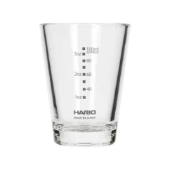 Hario espresso glass with 140 ml capacity, clear, perfect for lungo.