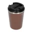 Gobelet isotherme marron Asobu Cafe Compact d'une capacité de 380 ml, fabriqué en plastique, idéal pour les voyages. Gobelet isotherme marron Asobu Cafe Compact d'une capacité de 380 ml, fabriqué en plastique, idéal pour les voyages.