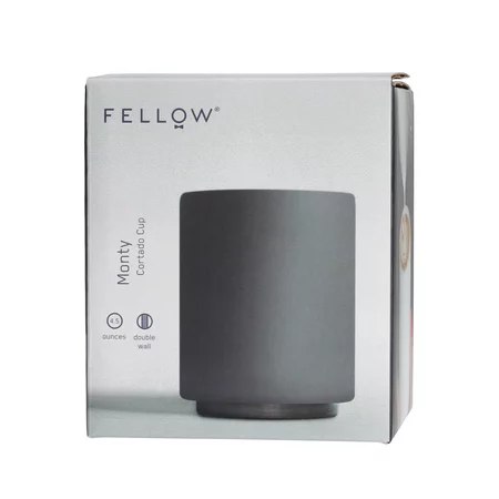 Tasse en céramique Fellow Monty Cortado Cup de couleur noire, d'une capacité de 130 ml, idéale pour le lungo.