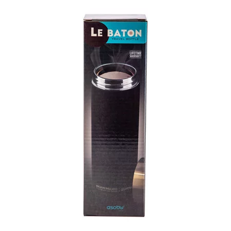 Termo vaso Asobu Le Baton dorado con una capacidad de 500 ml, ideal para viajar.