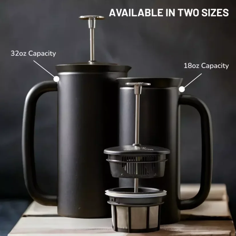 Espro French Press w kolorze czarnym o pojemności 530 ml to idealny pomocnik dla miłośników kawy, którzy cenią sobie wysoką jakość i funkcjonalny design.