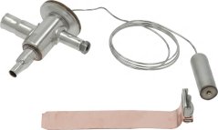 Thermostatventil Danfoss TUB 1, Metallgehäus mat enger laanger opgerollter Kapillar mat engem Sensor um Enn an engem Kupferbefestegungsband. Thermostatventil Danfoss TUB 1, Metallgehäus mat enger laanger opgerollter Kapillar mat engem Sensor um Enn an engem Kupferbefestegungsband.